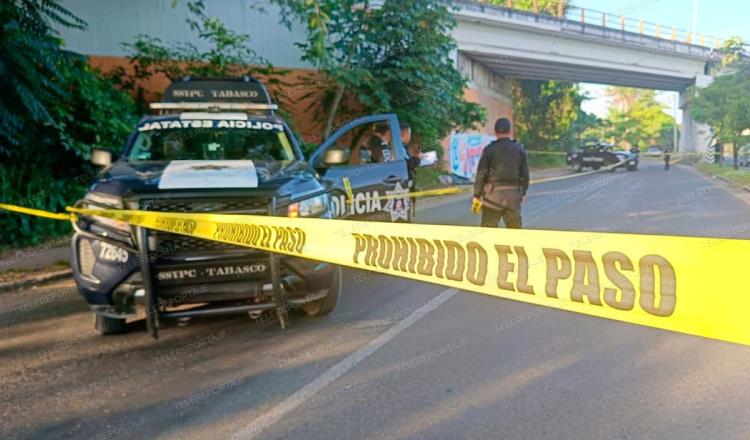 Dejan 2 cuerpos en el Periférico de Villahermosa con mensaje de amenaza