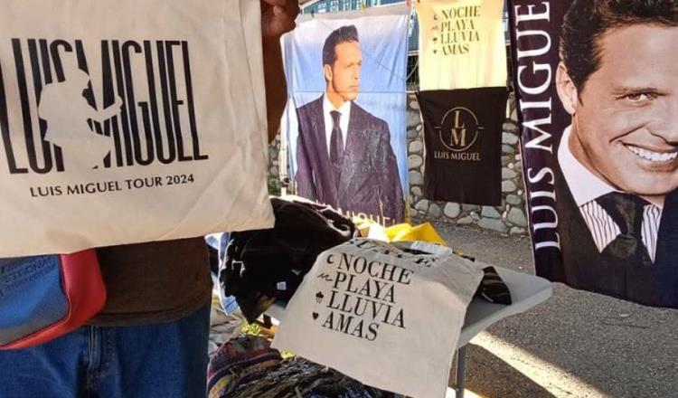 Aprovechan comerciantes locales concierto de Luis Miguel para la venta de souvenirs