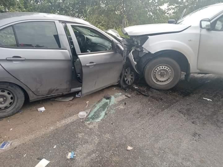 Deja 5 heridos choque en la carretera de Felipe Galván, Cunduacán