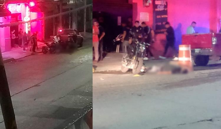 Asesinan a hombre afuera de bar del Centro de Villahermosa