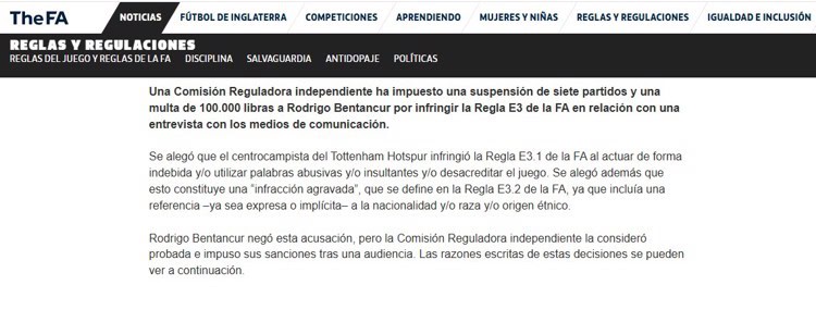 Mediocampista del Tottenham es suspendido y multado por comentarios racistas