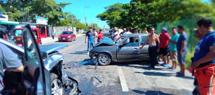 Se registran choques en Paraíso y Centro