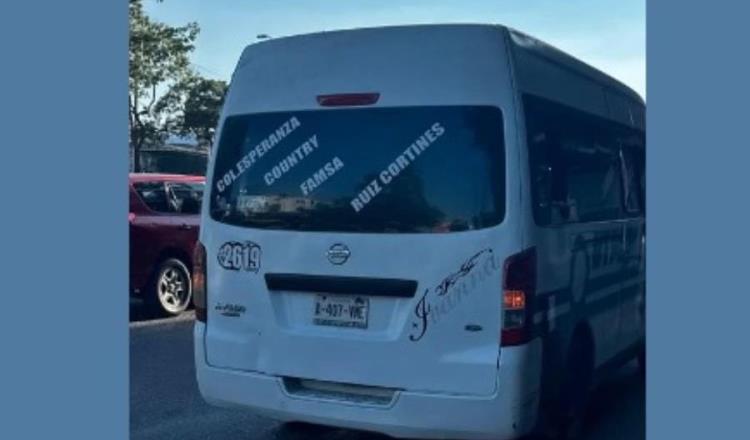 Estudiantes de la UJAT denuncian amenazas de secuestro en combi