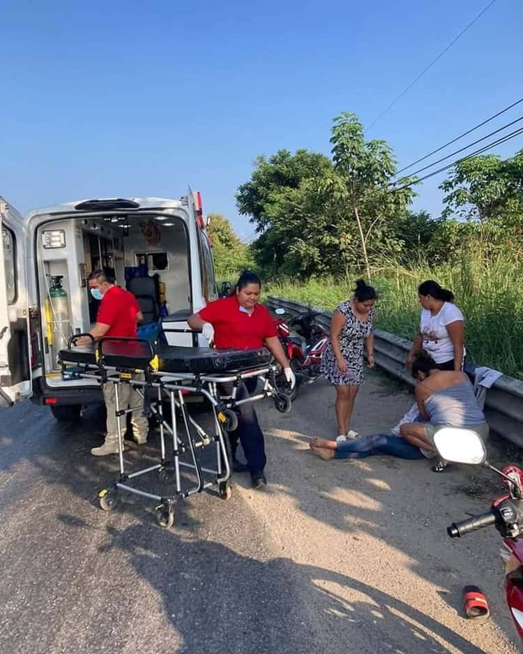 Atropellan a motociclistas en la vía corta Cunduacán – Comalcalco