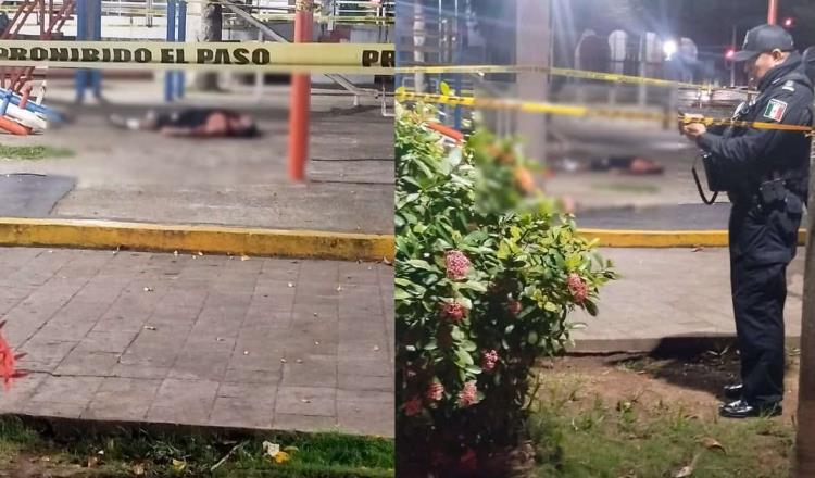 Ejecutan a sujeto en el parque de Atasta de Villahermosa, frente a la Iglesia