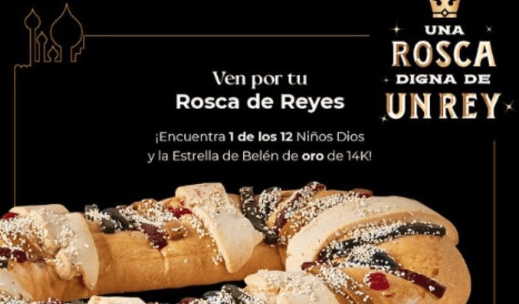 Panadería coloca figuras de oro de 14 quilates en sus roscas