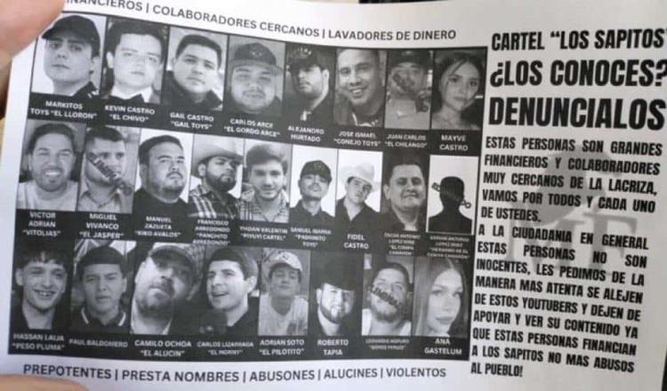 Lanzan volantes contra "Los Chapitos" en Sinaloa