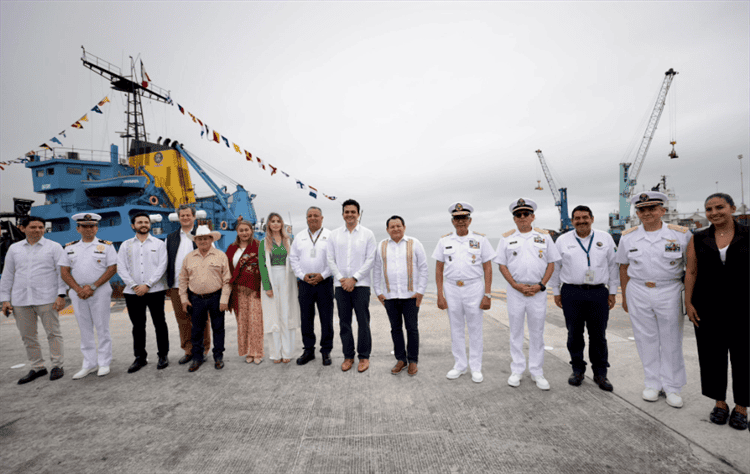 Arrancan trabajos de ampliación y remodelación del Puerto de Progreso, Yucatán