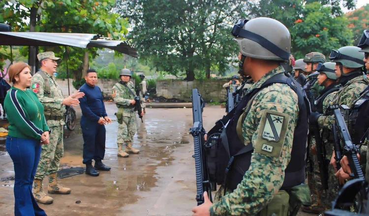 Por seguridad, llegan fuerzas federales a Huimanguillo